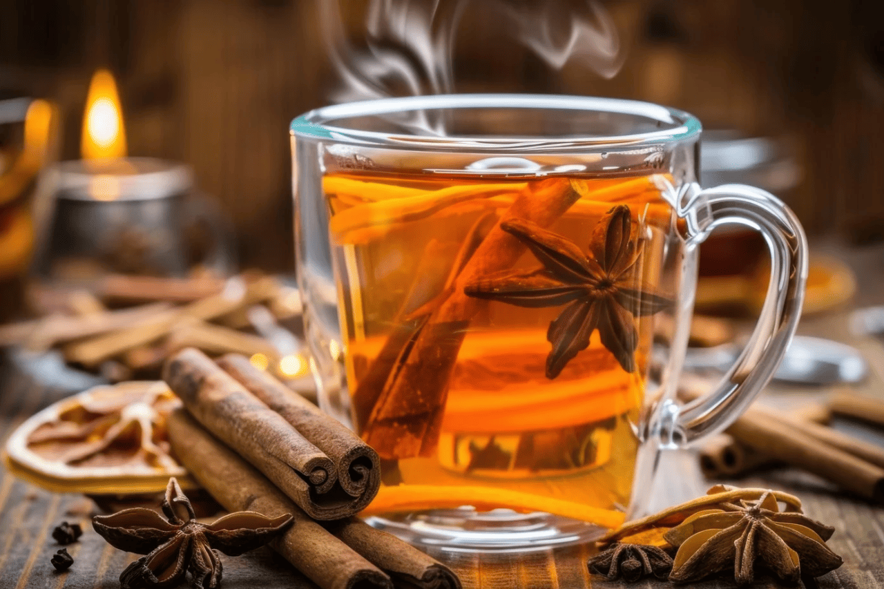 Ein frisch zubereiteter Tee wärmt den ganzen Körper besonders im Winter gut durch
