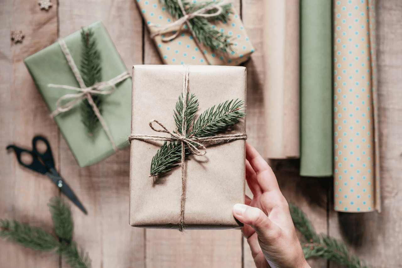 Weihnachtsgeschenke umweltfreundlich verpacken